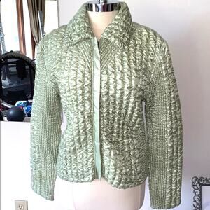 Tania Womens Medium Green Lightweight Jacket NWOT